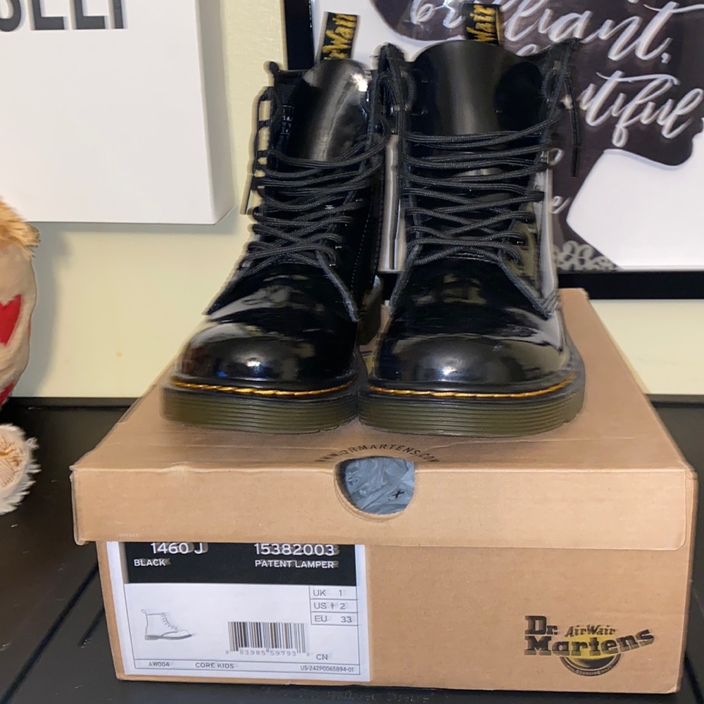 Girls black Dr Martens boots
